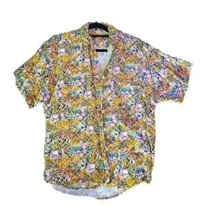 Express vintage floral button down